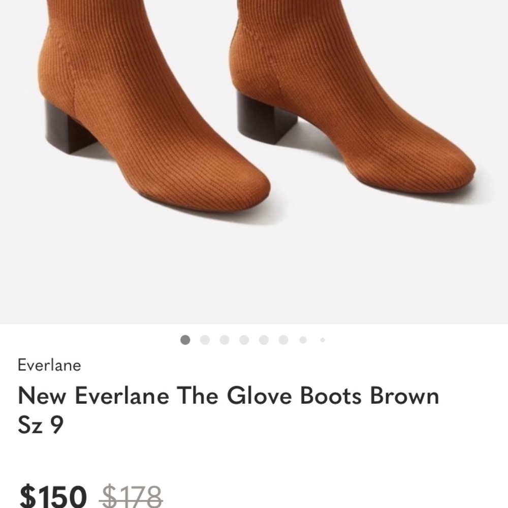 Everlane Women's Brown Glove Boots - Picture 4 of 9